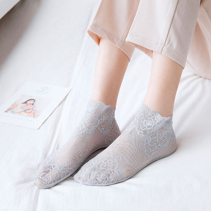Rose Lace Socks 2 Pairs